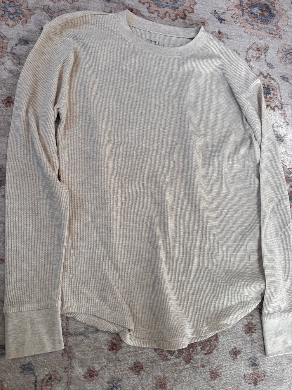 Cream Thermal Top for Layering